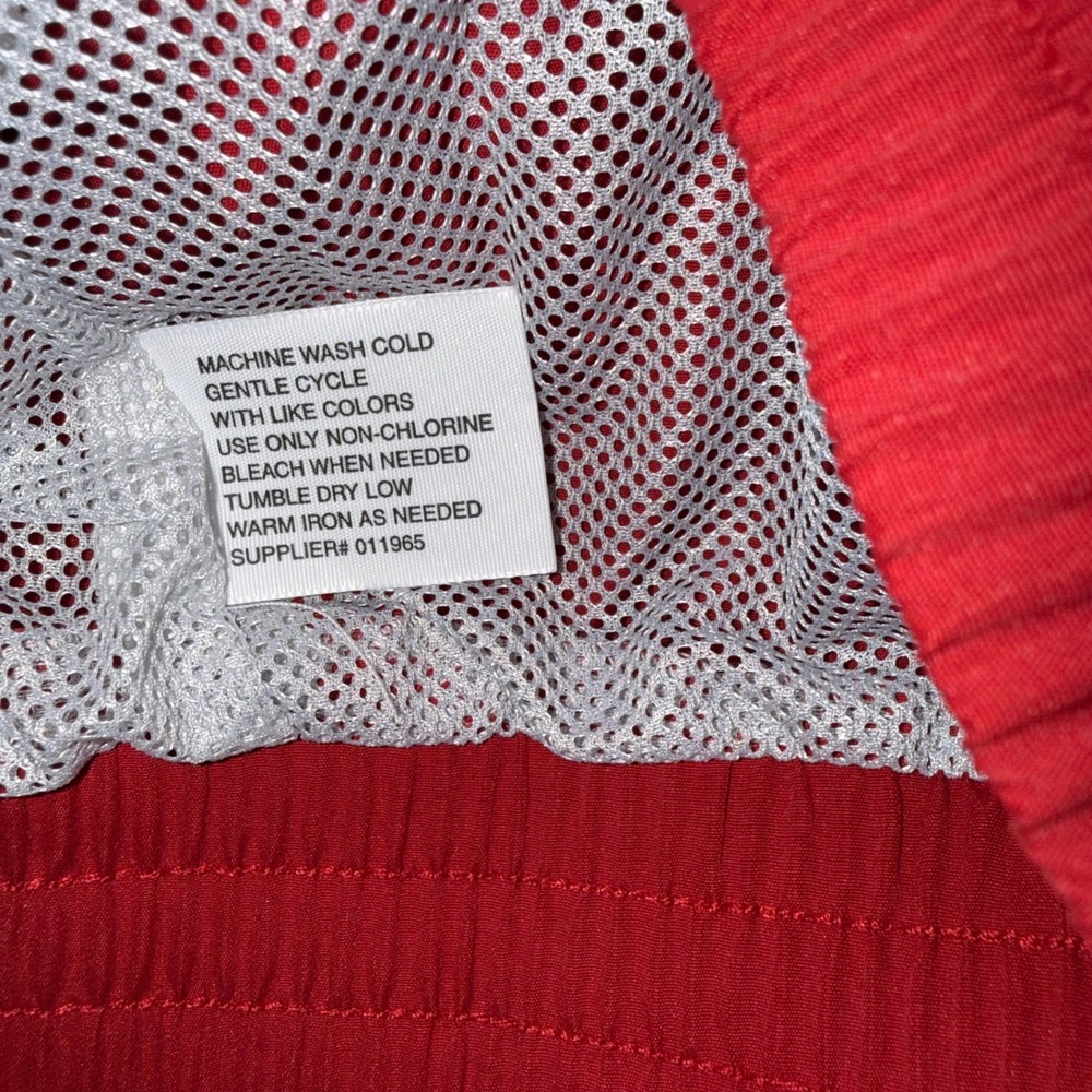 NWT Simply For Sports Red Cream Stripe Track Jacket XXL Windbreaker - Picture 10 of 12